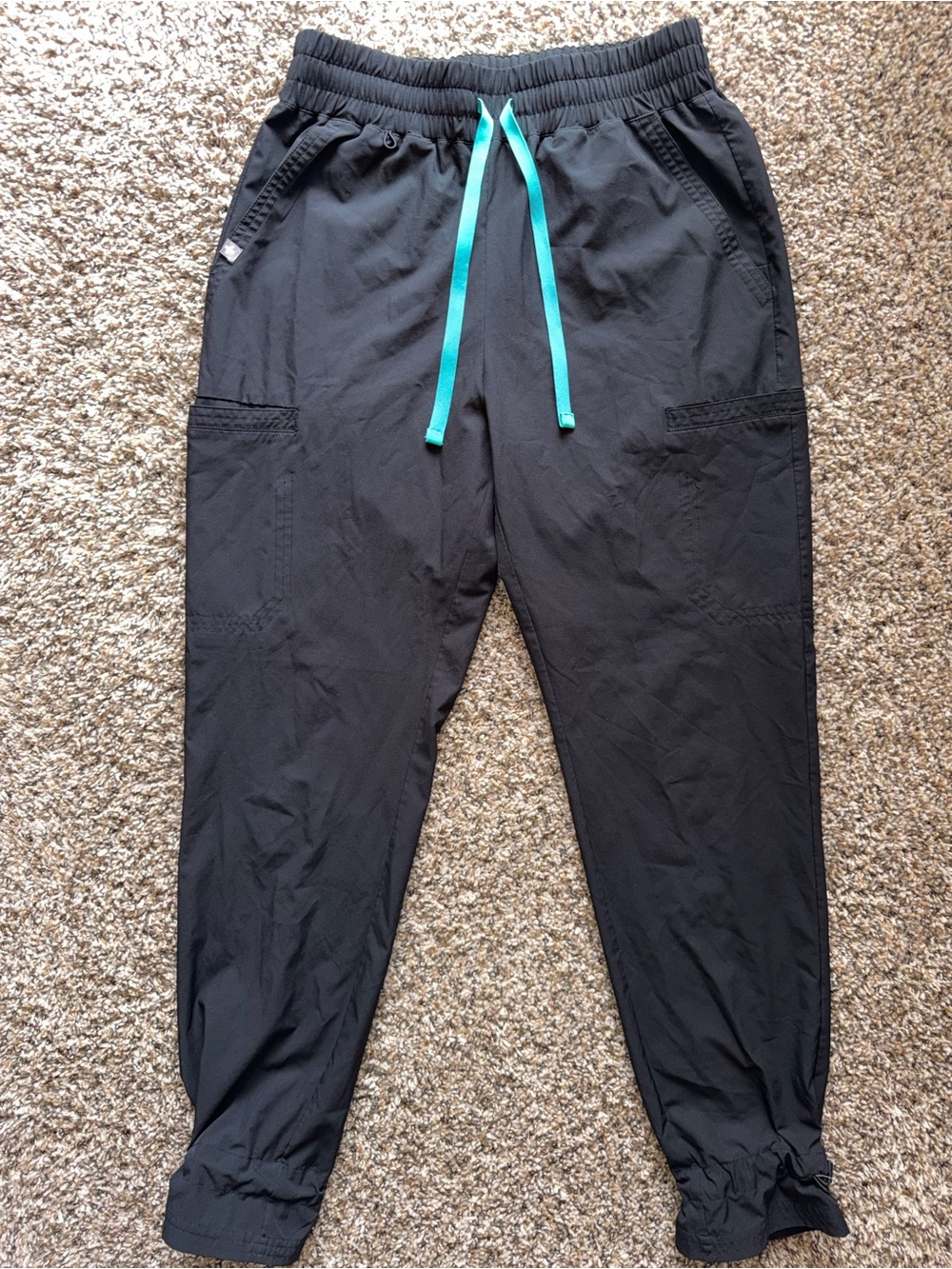 Figs Womens Zamora FreeX Lined Jogger Scrub Pant Black Size S Nurse